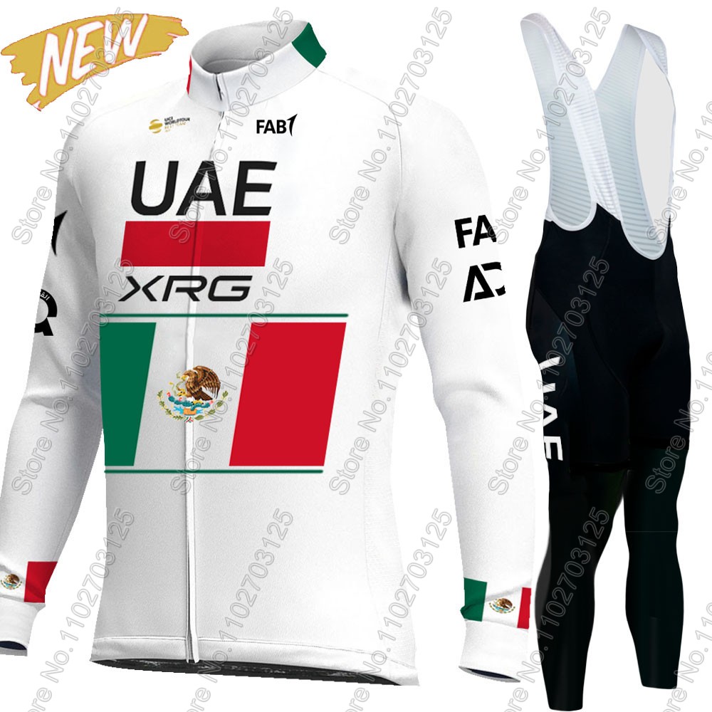 Cycling Gear Outfit - UAEチーム サイクリング 2026 メキシコ ジャージセット メンズ