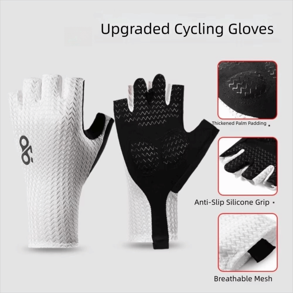 Quality Cycling Gear - 高品質通気性サイクリンググローブ耐衝撃性耐摩耗性ロードバイクグローブ滑り止めオートバイグローブ冷却スポーツギア