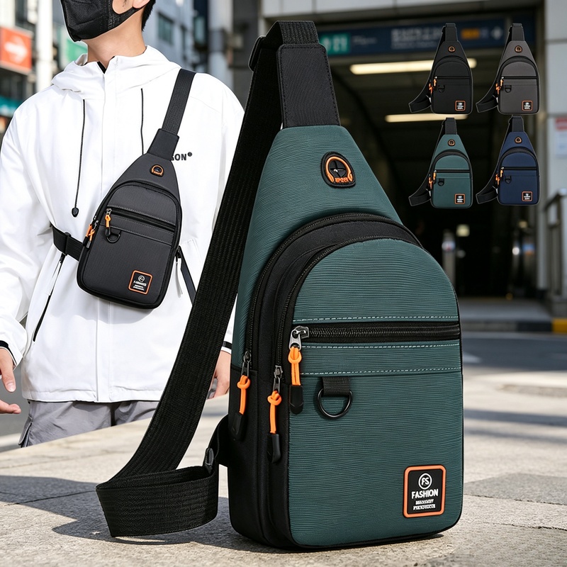 Cycling Gear Travel Bag - メンズ防水スポーツクロスボディチェストバッグ、レジャー、アウトドア、ハイキング、バイク、旅行用ショルダーバックパック