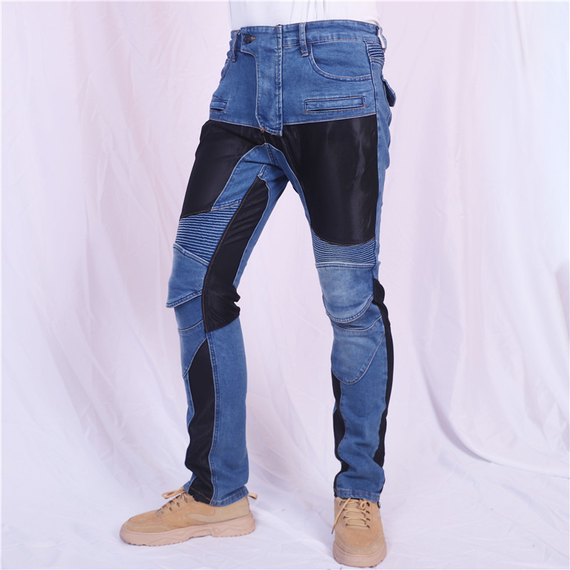 メンズ夏用通気性バイクライディングジーンズ、アウトドアモトク - Cycling Gear Pants のレビューと価格