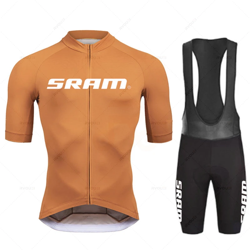 2024 Sram プロサイクリングジャージセット男性ビブシ - Cycling Gear Outfit のレビューと価格