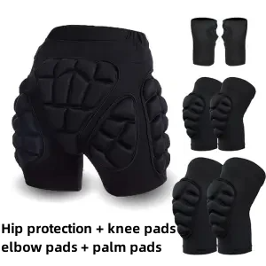 子供用スキーヒッププロテクターパンツ アイススクータースポー - Cycling Gear Pants のレビューと価格