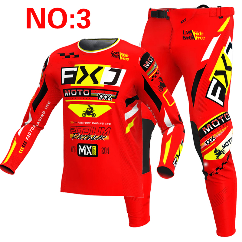 新しい FXJ イエローエンデューロモトクロスギアセット m - Cycling Gear Pants のレビューと価格