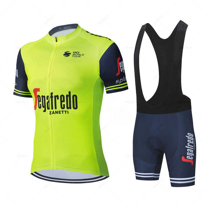 2025年チームメンズサマーサイクリングジャージセットバイク - Cycling Gear Outfit のレビューと価格