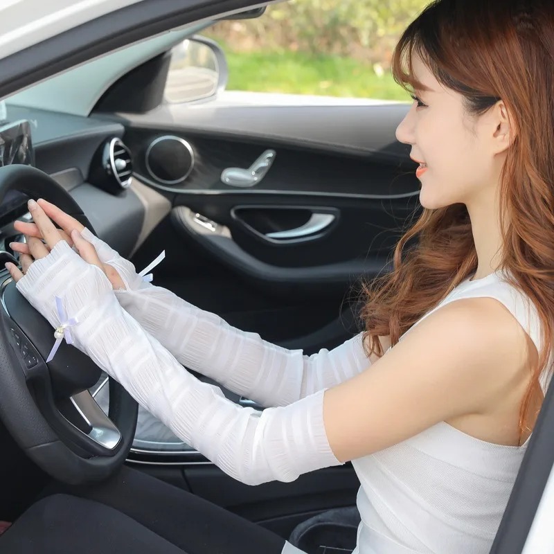 女性用アームウォーマー 夏用日焼け止めロングフィンガーレスグ - Cycling Glove のレビューと価格