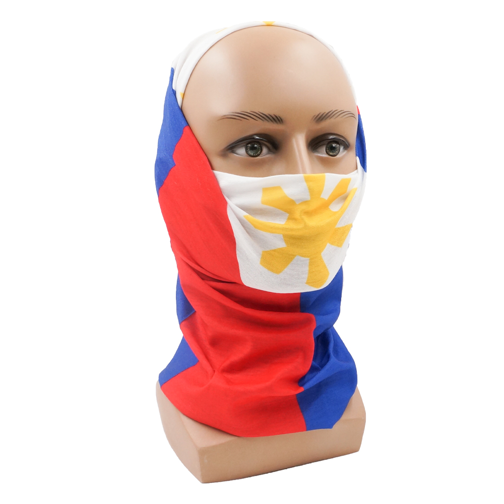 アジアの国旗プリントバンダナイスラエルトルコシンガポールフィ - Philippines Cycling Gear のレビューと価格