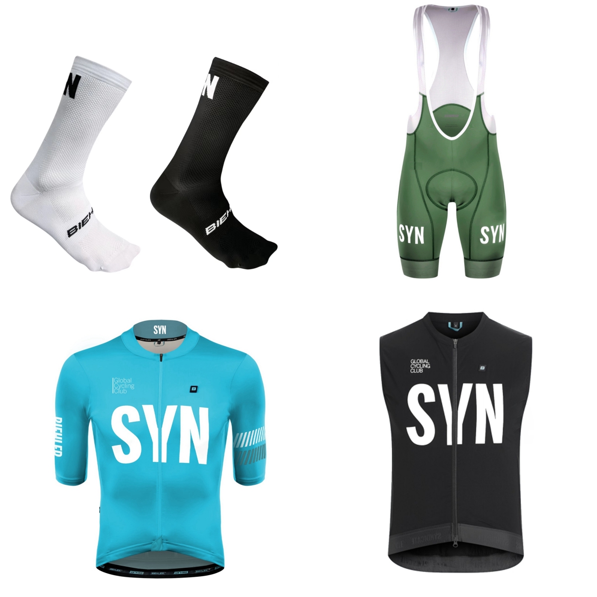 夏用半袖自転車スーツ 2026 ブラックブルー SYN 便利 - Cycling Gear Outfit のレビューと価格