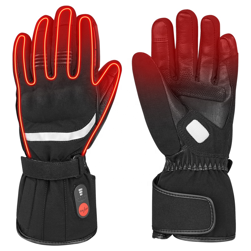 調整可能な防風レザー素材のアウトドアスポーツ用冬用サイクリン - Cycling Glove のレビューと価格