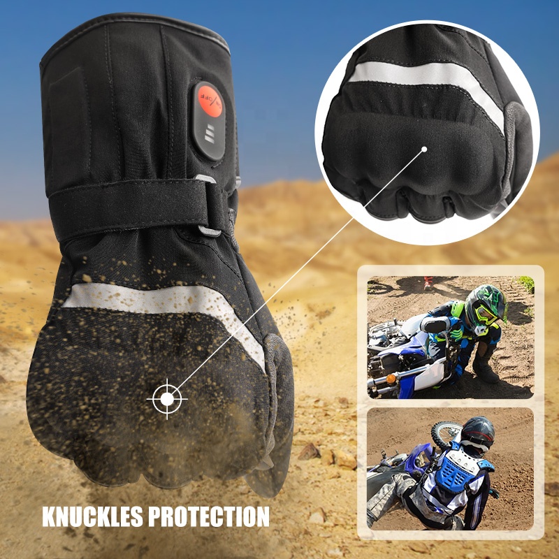 調整可能な防風レザー素材のアウトドアスポーツ用冬用サイクリン - Cycling Glove のレビューと価格